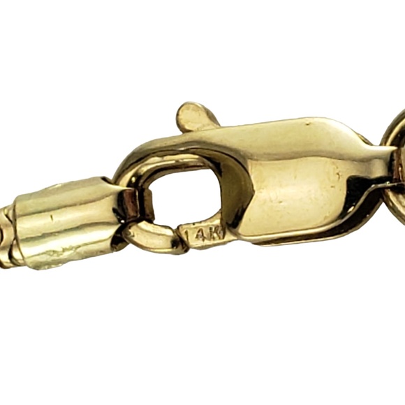 14 Karat Yellow Gold Diamond Pendant Necklace #16102 - Picture 5 of 7